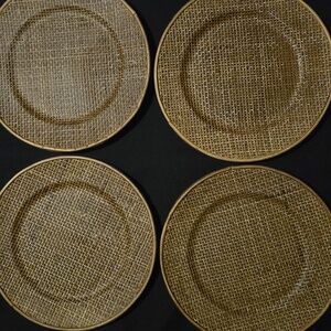 Chargers - Set of 8 - 13" Rattan Pattern